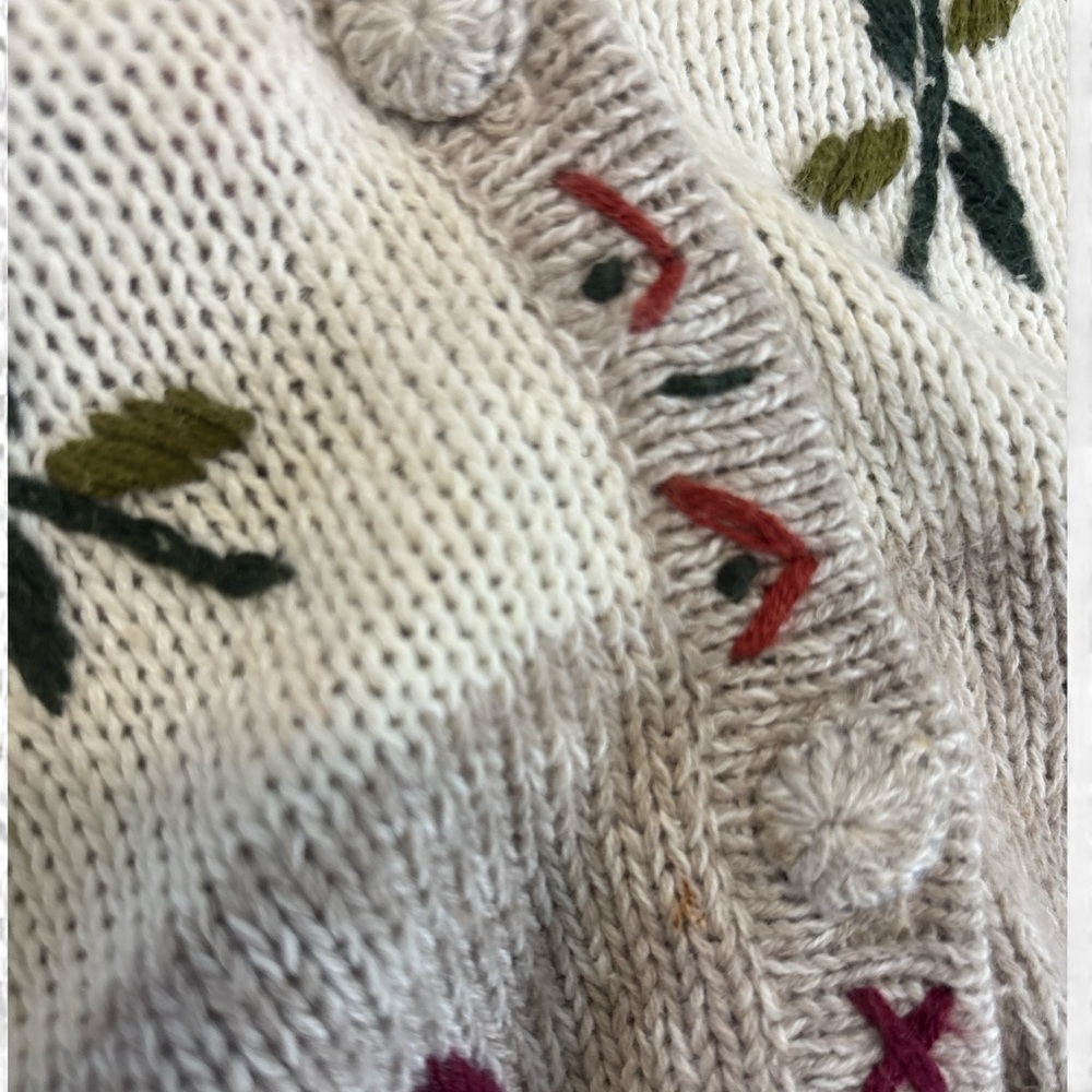 Vintage Bobbie Brooks fall Harvest patchwork sweater vest. - Picture 5 of 6